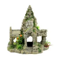 Produktbild von aquatlantis Angkor Wat Figur und Höhle für Fische aus Kunstharz in Grau