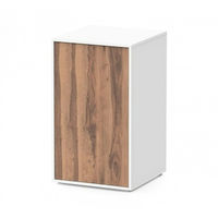 Produktbild von Aquatlantis Aqua Tower 120/163 Aquarium Schrank in Weiß und Nussbaum