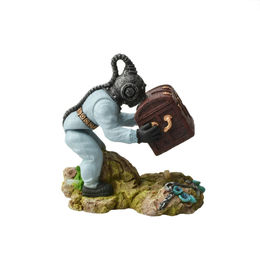 Produktbild von aquatlantis Aquarien Deko Figur Taucher mit Schatztruhe bunt