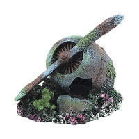 Produktbild von Aquatlantis Aquariumdekoration Propeller Figur und Höhle aus Kunstharz für Fische