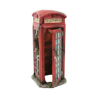 Produktbild von Aquatlantis Aquariumdekoration Telefonzelle rote Höhle für Fische 9,5x9,5x17,5 cm