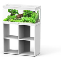 Produktbild von Aquatlantis Aquariumkombination Prestige 80 mit offenem Unterschrank in Weiß