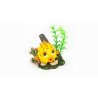 Produktbild von Aquatlantis Ballonfisch Aquarium Deko Figur Gelb