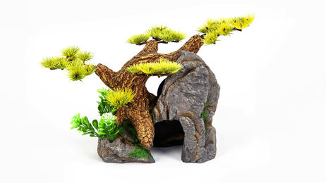 Produktbild von aquatlantis Bonsai Höhle Figur für Fische in Braun