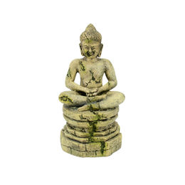 Produktbild von aquatlantis Buddha sitzend Figur und Höhle aus Kunstharz für Fische