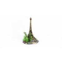 Produktbild von aquatlantis Eiffelturm Zierfigur aus Kunstharz für Fische in Gold