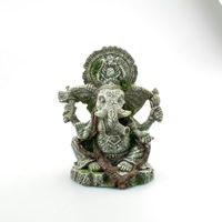 Produktbild von aquatlantis Ganesha sitzend Figur und Höhle für Fische in Grau