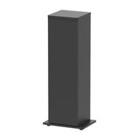 Produktbild von Aquatlantis Kubus Curve 20 Aquarium Schrank Schwarz mit LED-Beleuchtung