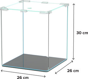 Aquatlantis Kubus Curve LED Basic Aquarium 20 L Transparent – Bild 1 von 3