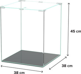 Aquatlantis Kubus Curve LED Basic Aquarium 65 Liter Transparent – Bild 1 von 3
