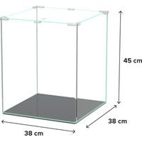 Produktbild von Aquatlantis Kubus Curve LED Basic Aquarium 65 Liter Transparent