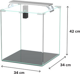 Aquatlantis Kubus Curve LED Complete Aquarium 44 Liter Transparent – Bild 1 von 3