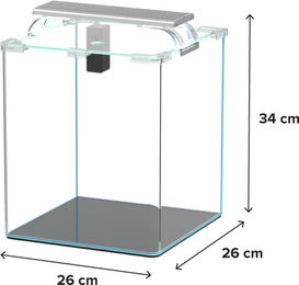 Aquatlantis Kubus Curve LED Essential Aquarium 20 L Transparent – Bild 1 von 3