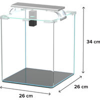 Produktbild von Aquatlantis Kubus Curve LED Essential Aquarium 20 L Transparent