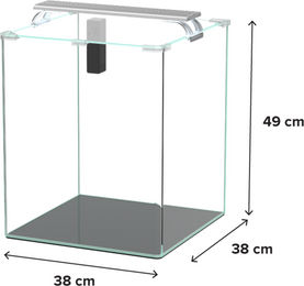 Aquatlantis Kubus Curve LED Essential Aquarium 65 Liter Transparent – Bild 1 von 4