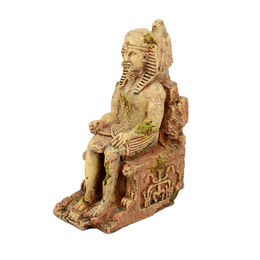 Produktbild von aquatlantis Pharaoh sitzende Figur und Höhle für Fische in Beige