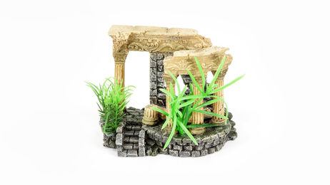Produktbild von aquatlantis Romanische Ruine Deko-Figur für Fische in Grau