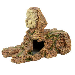 Produktbild von aquatlantis Sphinx Zierfigur und Höhle für Fische aus Kunstharz in Beige