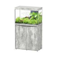 Produktbild von Aquatlantis Splendid 145 Aquarium-Kombination aus Glas mit LED-Beleuchtung und Filter in Grau