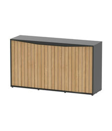 Produktbild von Aquatlantis Splendid Ultra 300 Aquarienschrank Schwarz Eiche geriffelt