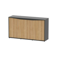 Produktbild von Aquatlantis Splendid Ultra 300 Aquarienschrank Schwarz Eiche geriffelt