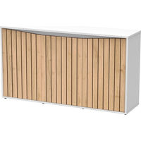 Produktbild von Aquatlantis Splendid Ultra 300 Aquarium Schrank Weiß Eiche geriffelt