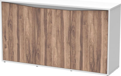 Aquatlantis Splendid Ultra 300 Aquarium Schrank Weiß/Nussbaum – Bild 1 von 2