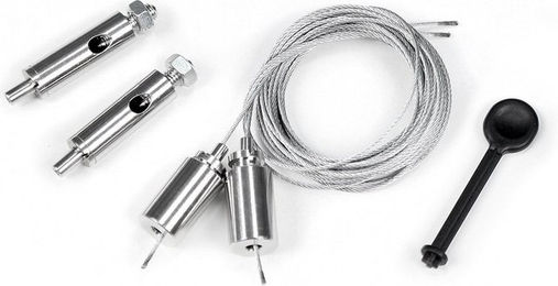 Aquatlantis Stahlseilsystem für EasyLED Universal Beleuchtung Silber 150cm – Bild 1 von 4