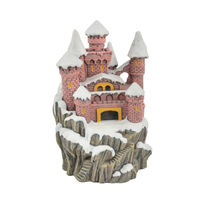 Produktbild von aquatlantis Winterschloss Zierfigur und Höhle für Fische aus Kunstharz in Rosa