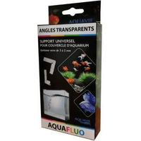 Produktbild von Aquavie Aquafluo Eckstütze für Aquarium aus Kunststoff 4er Pack Weiß Transparent