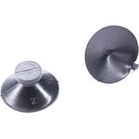 Produktbild von Aquavie Saugnapf V100 aus Gummi Schwarz 2er Pack