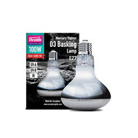 Produktbild von Arcadia Mercury Vapour D3 UV Basking Lampe 100W Vollspektrum UVA UVB Reptilienlampe für Bartagamen und Schildkröten