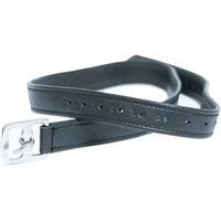 Produktbild von Archeval Steigbügelriemen HFI Soft aus gefüttertem Leder Schwarz 120 cm