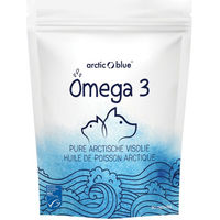 Produktbild von Arctic Blue Omega 3 Fischölkapseln als Nahrungsergänzung für Hunde, Katzen und Pferde mit MSC-Zertifizierung