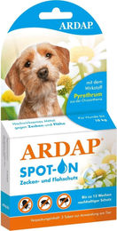 ARDAP Spot-On Zecken- und Flohschutz für kleine Hunde bis 10 kg, 3 x 1 ml - 3 x 1 ml – Bild 1 von 7