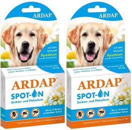 Produktbild von ARDAP Spot-On zur Bekämpfung von Zecken und Flöhen für große Hunde