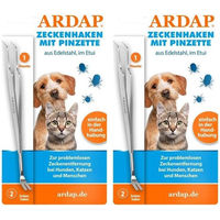 Produktbild von ARDAP Zeckenhaken mit Pinzette