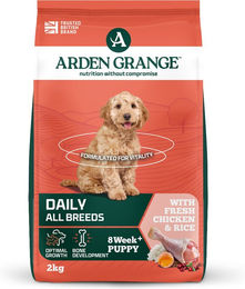 Arden Grange Hundefutter für Welpen und Junior mit Huhn 2 kg - 4 x 2 kg – Bild 1 von 4