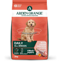 Produktbild von Arden Grange Hundefutter für Welpen und Junior mit Huhn 2 kg - 4 x 2 kg
