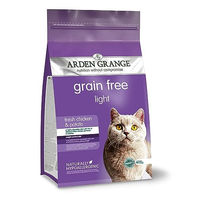 Produktbild von Arden Grange Light Trockenfutter für Katzen 400g zur Unterstützung von Immunsystem, Zahnpflege und Haarballenkontrolle - 400 g