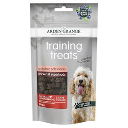 Arden Grange Trainings-Leckerlis mit frischem Huhn und Superfoods getreidefrei 80g - 10 x 80 g – Bild 1 von 1