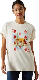 Produktbild von Ariat Aces T-Shirt für Damen aus Baumwolle Weiß Größe S