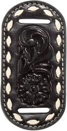 Ariat ADT Floral Embossed Schalnadel aus Leder in Schwarz – Bild 1 von 1