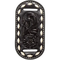 Produktbild von Ariat ADT Floral Embossed Schalnadel aus Leder in Schwarz