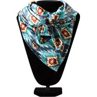 Produktbild von Ariat ADT Southwest Print Wild Rag Schal aus Seide Unisex Blau Bunt
