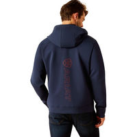 Produktbild von Ariat Antez Full Zip Sweatshirt Herren Blau aus Bio-Baumwolle Größe XL