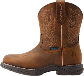 Produktbild von Ariat Anthem Toe II Western-Stiefel aus Leder für Frauen in Braun mit runder Spitze