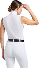 Ariat Aptos Show Shirt Reitshirt für Damen in Weiß aus Polyester Größe M – Bild 1 von 2