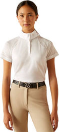 Ariat Aptos Vent 2.0 Reitshirt für Kinder in Weiß aus Polyester – Bild 1 von 4