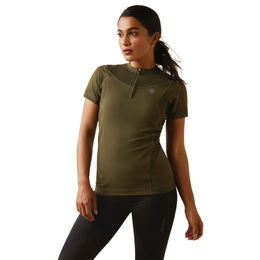 Ariat AR Ascent Crew Funktionsshirt Reitshirt Damen Grün wasserabweisend – Bild 1 von 1